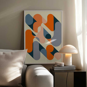 Tablou înramat „Geometrics 2” de Jazzberry Blue