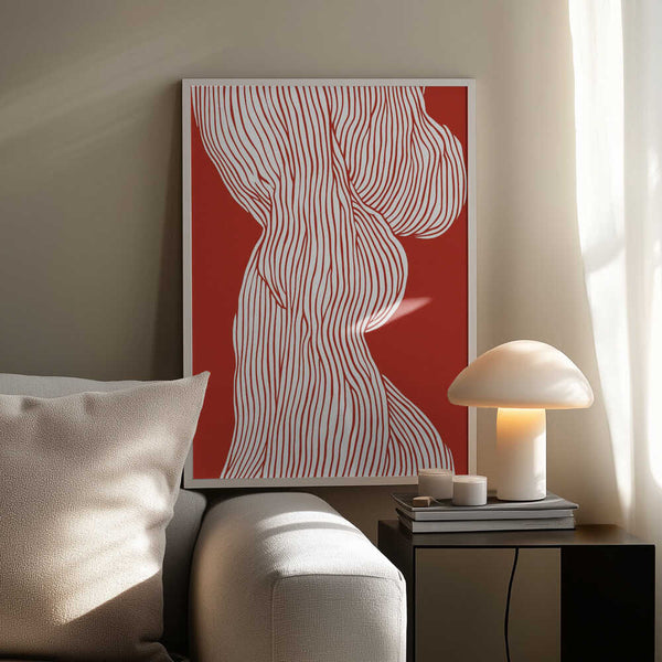 Tablou înramat „Flowing Contours” de Treechild