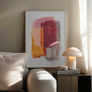 Tablou înramat „Abstract Brush Strokes 51” de Mareike Böhmer
