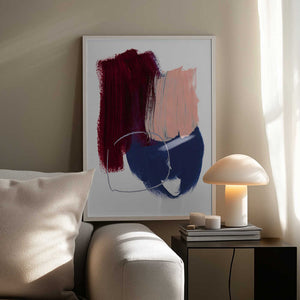 Tablou înramat „Abstract Brush Strokes 10x 300dpi” de Mareike Böhmer