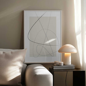 Tablou înramat „Beige Abstract” de Oju Design