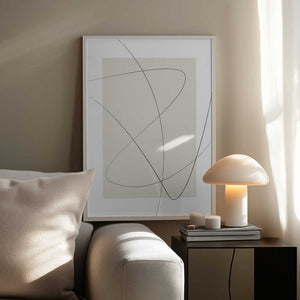 Tablou înramat „Beige Abstract” de Oju Design