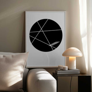 Tablou înramat „Circle Line” de Oju Design
