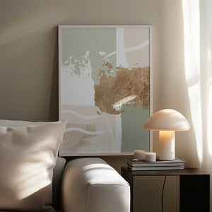 Tablou înramat „simply green-3” de Sally Ann Moss