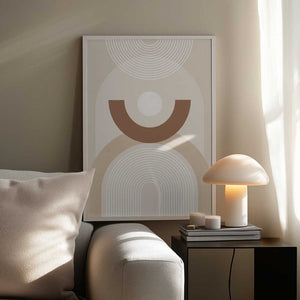 Tablou înramat „Beige Mid Century Poster” de Elena Ristova