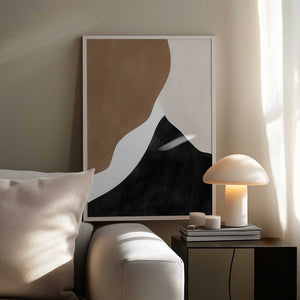 Tablou înramat „Abstract Beige and Brown Art” de Elena Ristova