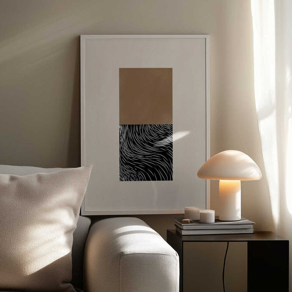 Tablou înramat „Geometric and Organic Shapes” de Elena Ristova