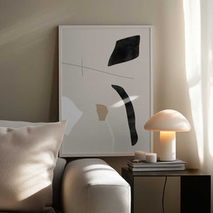 Tablou înramat „Graphic Shapes and Lines Poster” de Elena Ristova