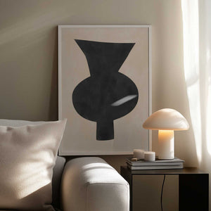Tablou înramat „Abstract Vase Silhouette” de Elena Ristova