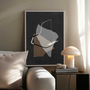 Tablou înramat „Organic Shapes in Earthy Tones” de Elena Ristova