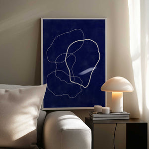 Tablou înramat „Minimalist Design with Organic Shapes” de Elena Ristova