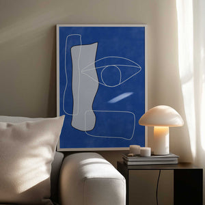 Tablou înramat „Vision in Blue” de Elena Ristova