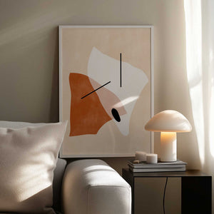 Tablou înramat „Geometric Shapes In Earthy Tones” de Elena Ristova