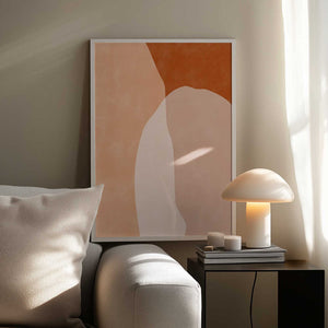 Tablou înramat „Earthy Layers” de Elena Ristova