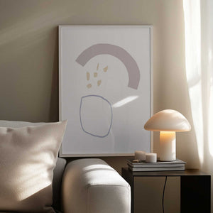 Tablou înramat „Gentle Curves Dance” de uplusmestudio