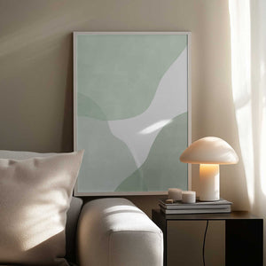 Tablou înramat „Soft Green Waves” de Elena Ristova