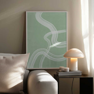 Tablou înramat „Minty Flow” de Elena Ristova