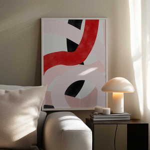 Tablou înramat „Colorful Curves” de Elena Ristova