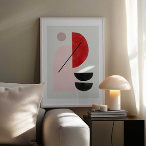 Tablou înramat „Geometric Shapes In A Minimalist Style” de Elena Ristova