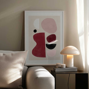 Tablou înramat „Abstract Geometric Shapes” de Elena Ristova