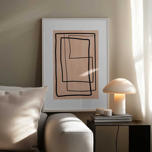 Tablou înramat „Geometric Elegance” de Elena Ristova