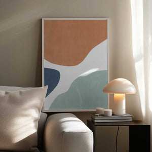 Tablou înramat „Colorful Curves” de Elena Ristova