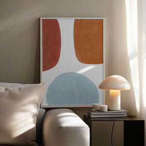 Tablou înramat „Colorful Three Organic Shapes” de Elena Ristova