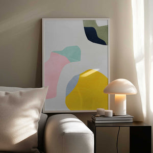 Tablou înramat „Pastel Minimal shapes” de Ana Rut Bre