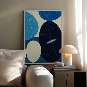 Tablou înramat „Shapes Play3 3blue” de Ana Rut Bre