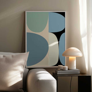 Tablou înramat „Mid Century Pastel 17” de Ana Rut Bre