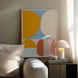 Tablou înramat „Mid Century Pastel 15” de Ana Rut Bre