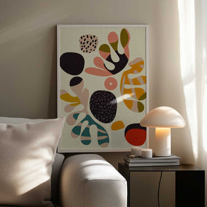 Tablou înramat „Mid Century Cut Outs2” de Ana Rut Bre