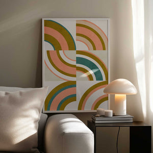 Tablou înramat „Rainbow Suns 10” de Ana Rut Bre