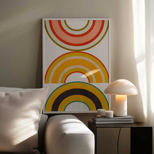 Tablou înramat „Rainbow Suns 6” de Ana Rut Bre