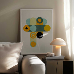 Tablou înramat „Rainbow Plus Shapes9” de Ana Rut Bre