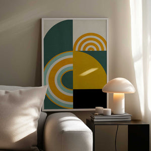 Tablou înramat „Rainbow Plus Shapes8” de Ana Rut Bre