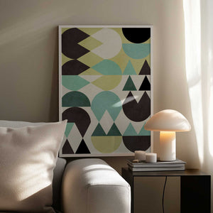 Tablou înramat „Rainbow Plus Shapes6” de Ana Rut Bre