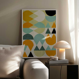 Tablou înramat „Rainbow Plus Shapes5” de Ana Rut Bre