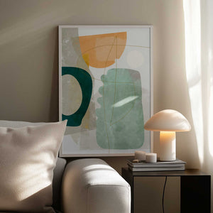 Tablou înramat „Nature Friendly Terracotta 2 Aquarell Kopie” de Ana Rut Bre