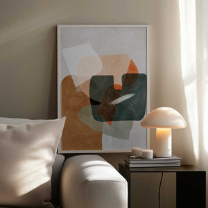 Tablou înramat „Nature Friendly Terracotta 4 Aquarell Kopie” de Ana Rut Bre