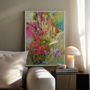 Tablou înramat „Expressionist Colorful Abstract” de Dorothy Fagan