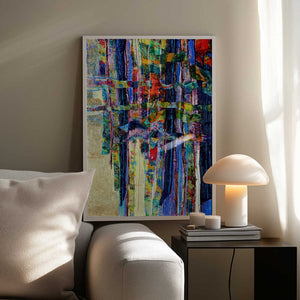 Tablou înramat „Colorful Cascade” de Dorothy Fagan