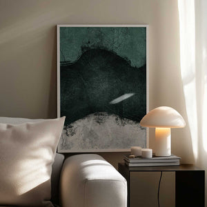 Tablou înramat „Midnight Emerald No2” de Ema Paraschiv