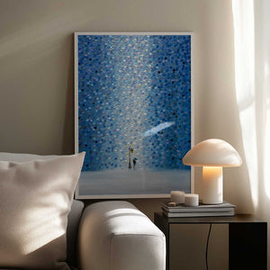 Tablou înramat „Rainy Streetlight Sonata” de Ekaterina Ermilkina