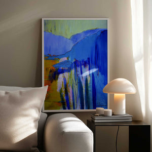 Tablou înramat „Blue Cascade Dreams” de Dorothy Fagan