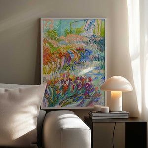Tablou înramat „Vibrant Garden Path” de Dorothy Fagan