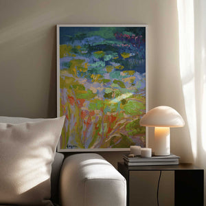 Tablou înramat „Vibrant Water Lilies” de Dorothy Fagan
