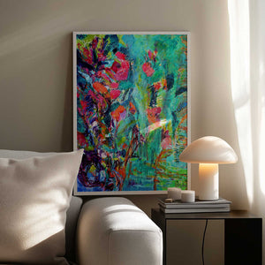 Tablou înramat „Vivid Colors And Delicate Petals” de Dorothy Fagan