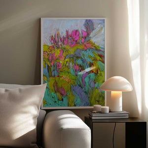 Tablou înramat „Whimsical Garden Dreams” de Dorothy Fagan