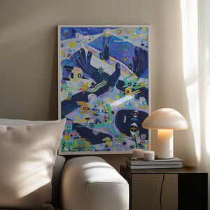 Tablou înramat „Tide in the Evening” de Changyu Zou